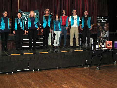 Sea Green Singers at UNISON Fair