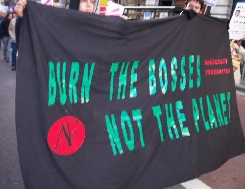 Burn the bosses, not the planet