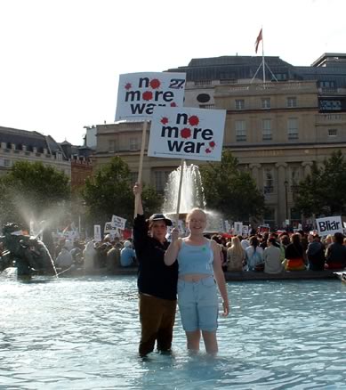 In The Water at Trafalgar Square