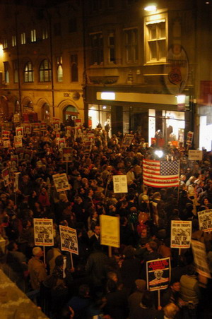 crowds in Cornmarket, 2