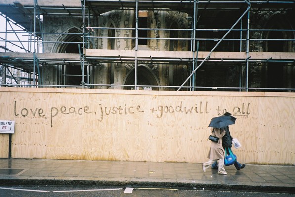 'love, peace, justice & goodwill to all', (pre-Xmas '03 message)