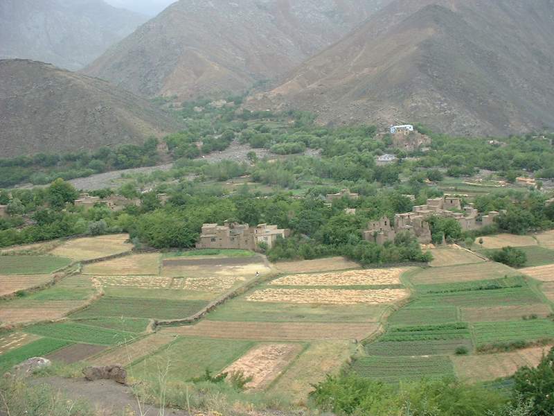 View of fields, Panjchir