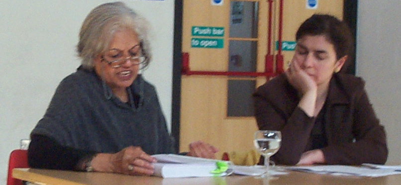 Indira Jaising with Sandhya Drew