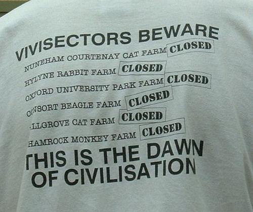 Vivisectors beware - this is the dawn of civilisation
