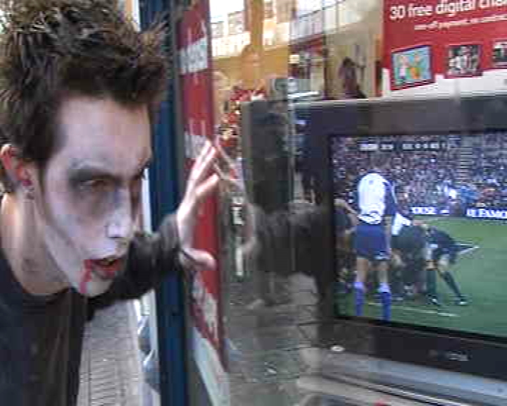a plague of zombie consumers sweeps Bristol city centre