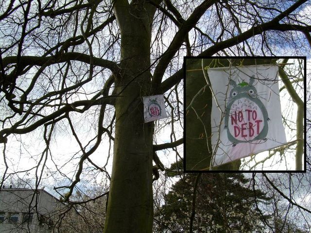 even Totoro came out in solidarity after being inspired by Thursday's tree-climb